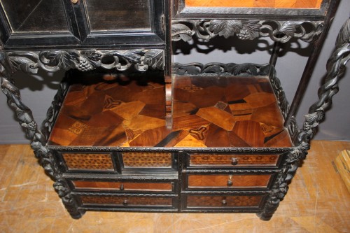Napoléon III - Cabinet en marqueterie fin XIXe