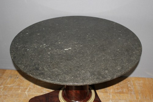 Mobilier Table & Guéridon - Guéridon d'époque Empire en acajou et bronze doré