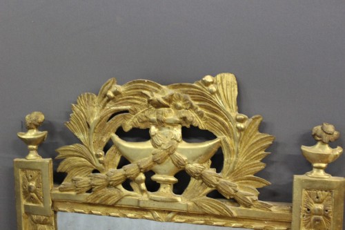 Miroir Louis XVI en bois doré - Louis XVI