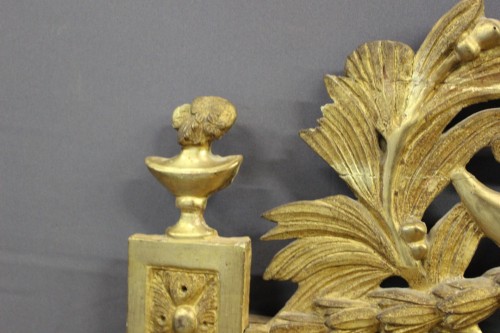Antiquités - Miroir Louis XVI en bois doré