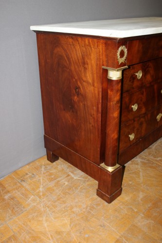Antiquités - Commode Empire en acajou début XIXe