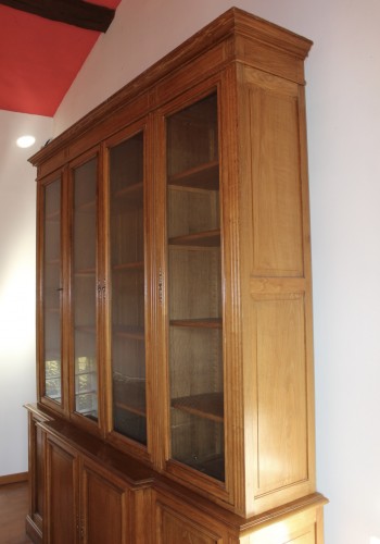 20th century - Light oak bookcase circa 1900