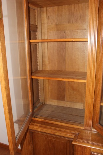 Antiquités - Light oak bookcase circa 1900