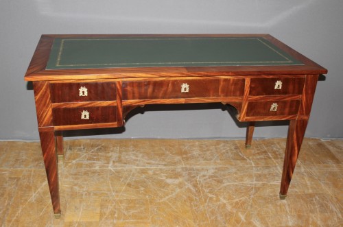Antiquités - Bureau Restauration en acajou début XIXe