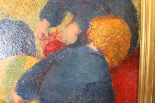 Antiquités - Les enfants aux ballons par Vilma Vrbova Kotrbova (1905-1993)