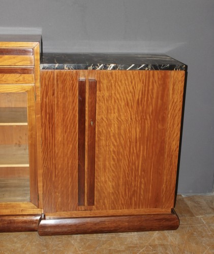 Enfilade d'époque Art Déco en acajou attribué à André Sornay vers 1930 - Mobilier Style Art Déco