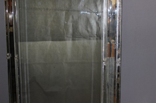 Miroirs, Trumeaux  - Grand miroir de Venise à parecloses XIXe