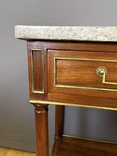 Console d'époque Directoire en noyer - Antiquités Christophe Rochet