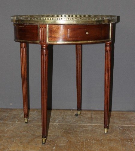 Table Bouillotte Louis XVI en acajou - Mobilier Style Louis XVI