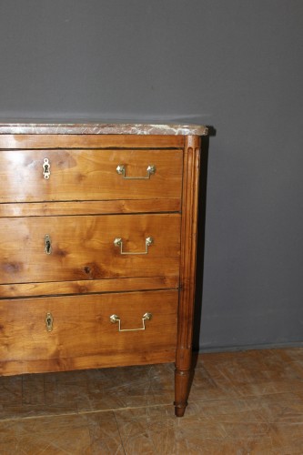 Commode Louis XVI en Merisier XVIIIe - Louis XVI