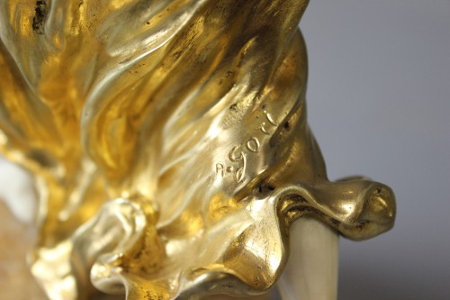 Art nouveau - Femme au tambourin par Affortunato Gori