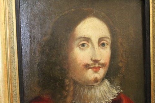 Paire de portraits, École française du XVIIe - Antiquités Christophe Rochet