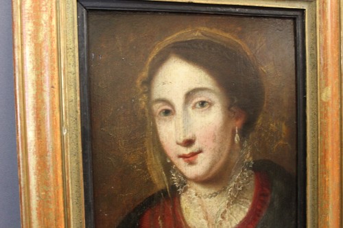 XVIIe siècle - Paire de portraits, École française du XVIIe