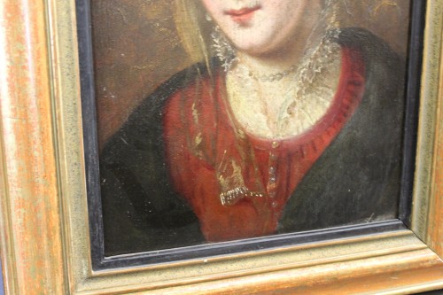 Paire de portraits, École française du XVIIe - Louis XIII