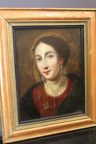 Louis XIII - Paire de portraits, École française du XVIIe