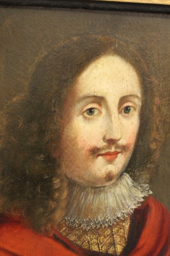 Antiquités - Paire de portraits, École française du XVIIe