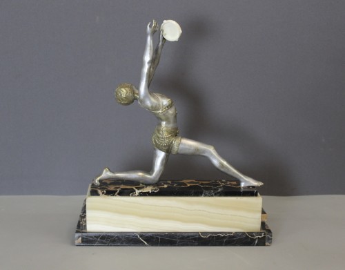 Femme au tambourin par Claude Mirval (1889-1973) - Art Déco