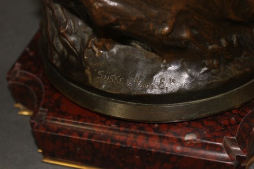 Antiquités - La Joueuse de Mandoline par Paul Eugène Mengin (1853-1937)
