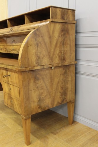 Bureau à cylindre d'époque Restauration - Mobilier Style Restauration - Charles X