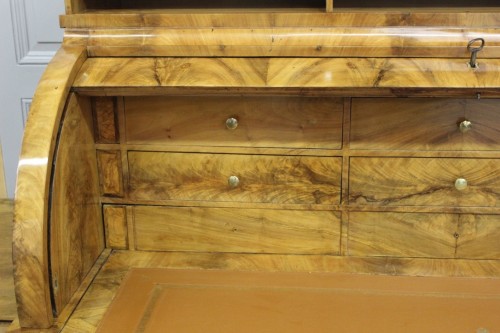 Bureau à cylindre d'époque Restauration - Restauration - Charles X