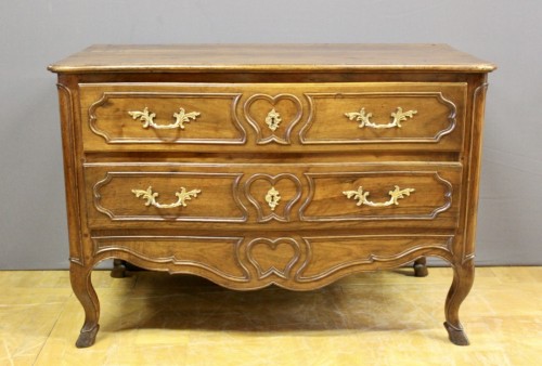 Commode provençale Louis XV en noyer - Antiquités Christophe Rochet