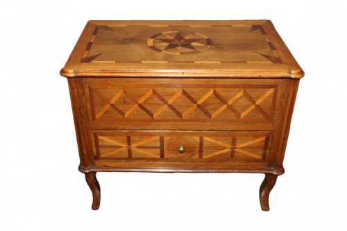 Commode de maitrise en marqueterie XVIIIe