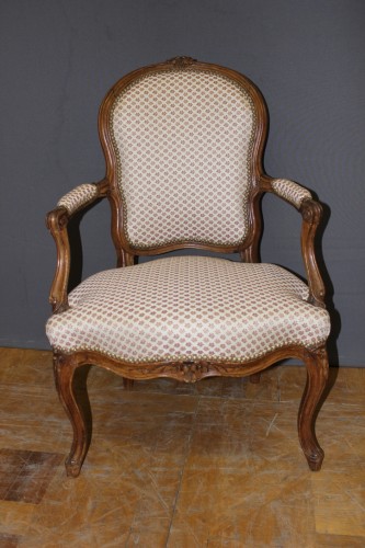 Sièges Fauteuil & Bergère - Paire de cabriolets Louis XV