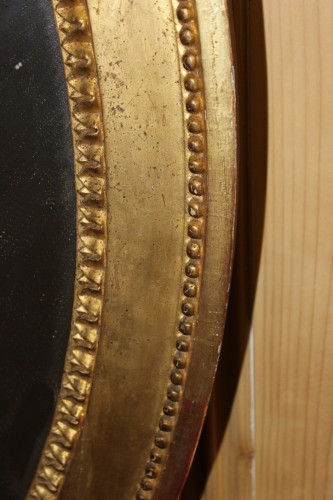 Antiquités - Miroir en bois doré et sculpté Louis XVI