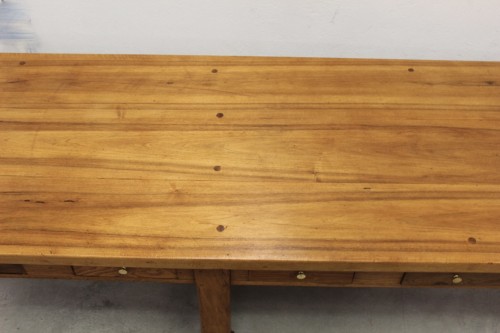 Mobilier Table & Guéridon - Grande table de communauté en noyer et chêne, milieu du  XIXe siècle
