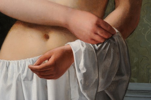 19th century - Julius Exner (1825-1910) - Model undressing
