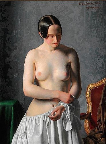Antiquités - Julius Exner (1825-1910) - Model undressing