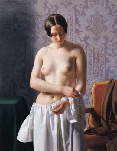Antiquités - Julius Exner (1825-1910) - Model undressing