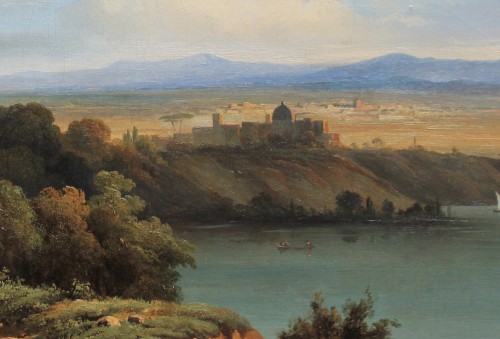 Antoine-Claude Ponthus-Cinier (1812-1885) - Lake Albano, Castel Gandolfo - 