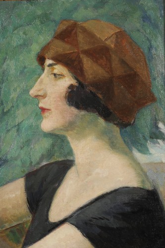 XXe siècle - Robert Mahias (1890-1962) - Portrait de femme de profil