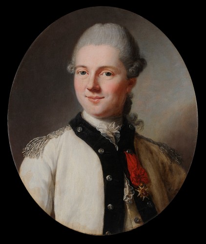 Marianne Loir (1705-1783) - Portrait présumé du baron de Vennac - Tableaux et dessins Style Louis XV