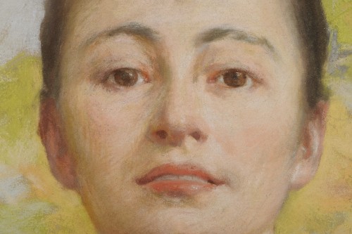 Antiquités - Louis Adolphe Tessier (1858-1915) - Portrait de femme sous une treille