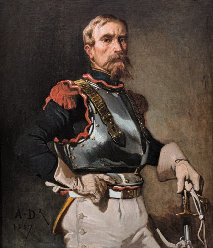 Napoléon III - Edouard Armand-Dumaresq (1826-1895) - Portrait of a cuirassier of the 1st Empire