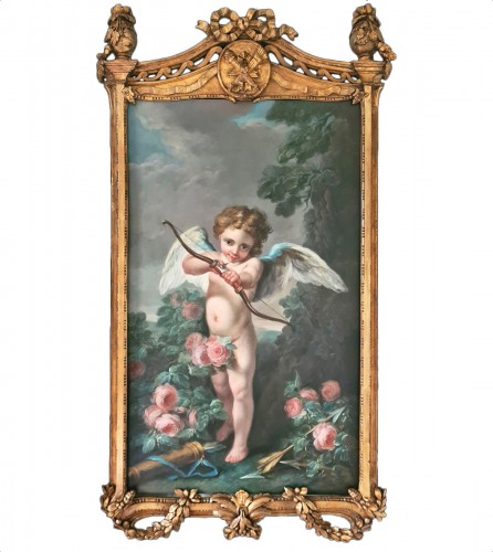 L’Amour menaçant - Ecole française du 18e siècle, entourage de Carle van Loo (1705-1765) 