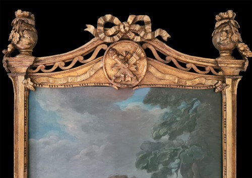 L’Amour menaçant - Ecole française du 18e siècle, entourage de Carle van Loo (1705-1765)  - Louis XV