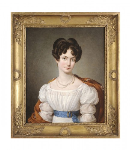 Eugénie Servières (1786-1855) - Portrait de jeune femme, Guillon-Lethière