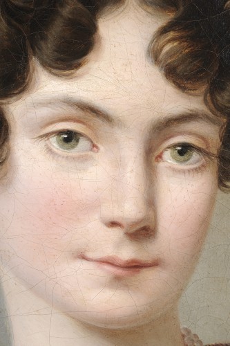 Eugénie Servières (1786-1855) - Portrait de jeune femme, Guillon-Lethière - Galerie de Frise