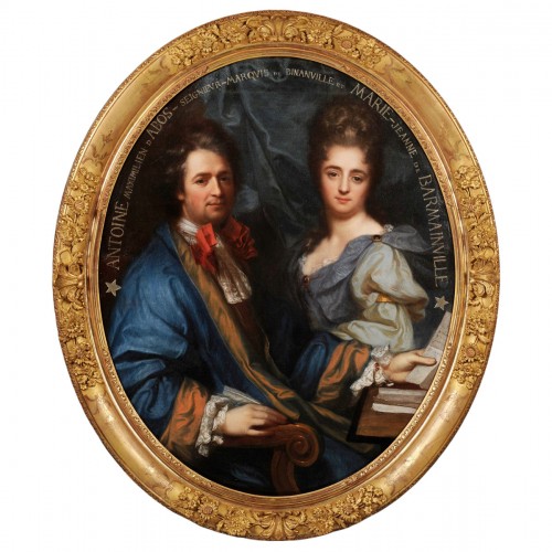 Jean-Baptiste Santerre (1651-1717) - Portrait of a couple