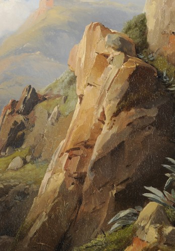 Paintings & Drawings  - Jean-Charles Rémond (1795-1875) - The surroundings of Palermo, August 1842 Sicile