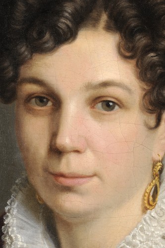 S. Dufossé (actif vers 1830) - Portrait de musicienne - Galerie de Frise