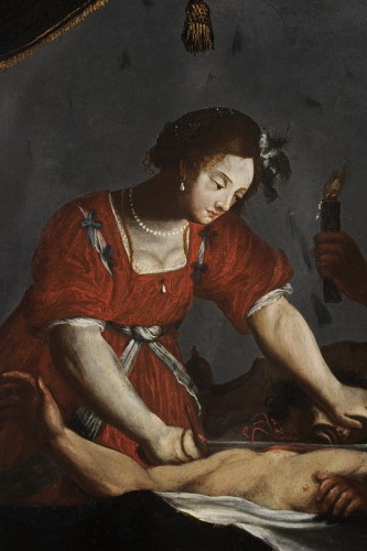 Tableaux et dessins Tableaux XVIIe siècle - Jacques Stella (1596-1657) - Judith et Holopherne