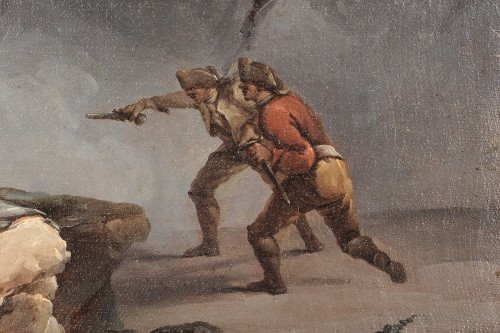 Batailles de brigands - Attribué à Jacques Bertaux (c.1745-1818) - Galerie de Frise