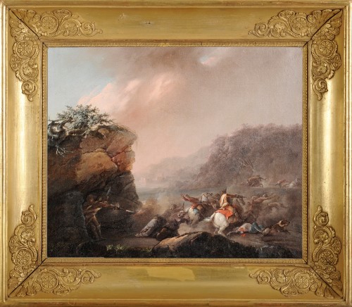 Louis XV - Batailles de brigands - Attribué à Jacques Bertaux (c.1745-1818)