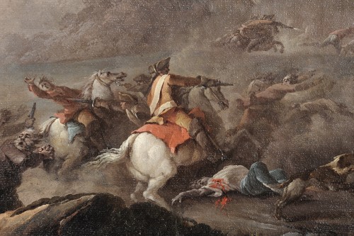 Antiquités - Batailles de brigands - Attribué à Jacques Bertaux (c.1745-1818)