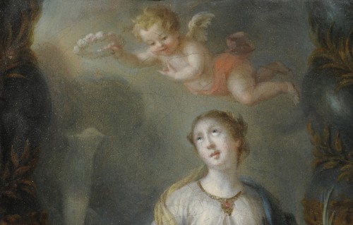 Paintings & Drawings  - Saint Martina refusing to worship idols - Northern school circa 1700