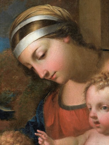 René Dudot (c.1650) - The Virgin and Child with Saint John the Baptist - 